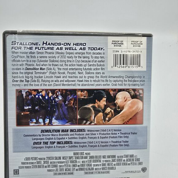 SYLVESTER STALLONE DEMOLITION MAN/OVER THE TOP - Picture 3 of 5